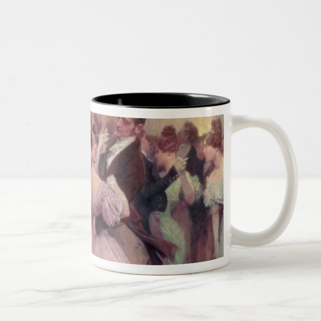 Strauss and Lanner - The Ball, 1906 Two-Tone Coffee Mug (Right)