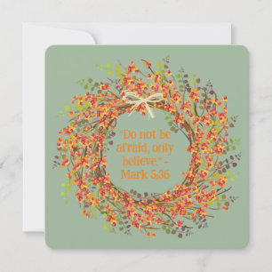 Straw Boho Floral Wreath Religious Blank