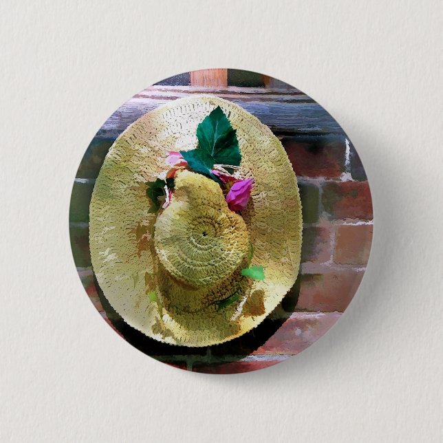 STRAW BONNET BUTTON (Front)