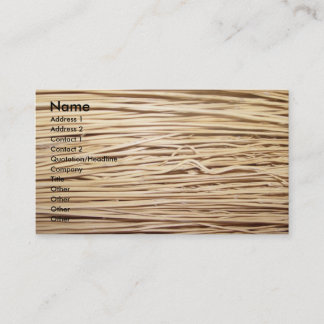 Straw business card