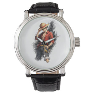 Straw Hat Adventure Watercolor eWatch Watch