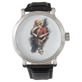 Straw Hat Adventure Watercolor eWatch Watch