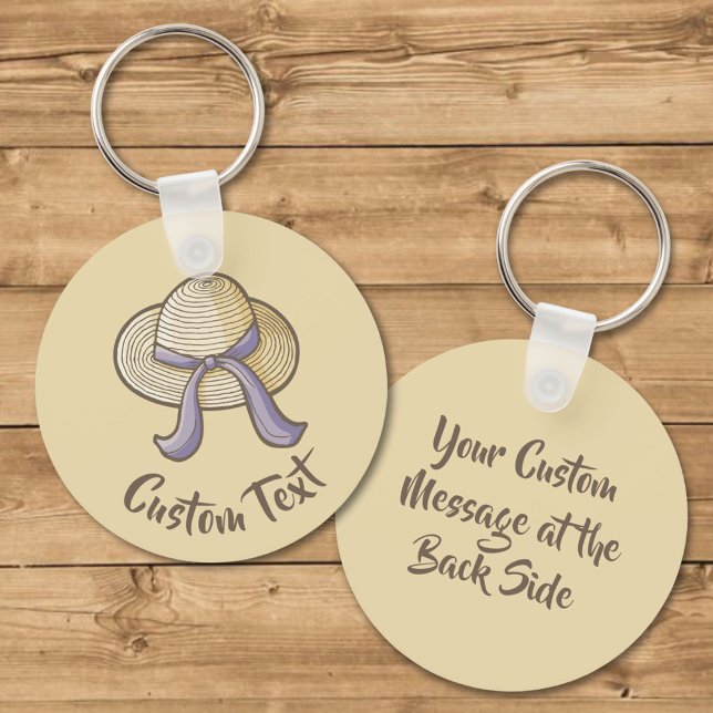 Straw Hat Beige Keychain (Creator Uploaded)