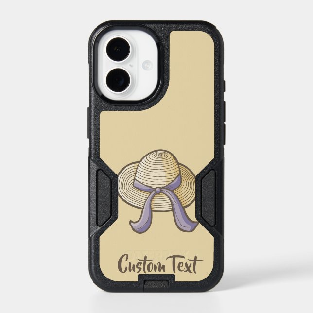 Straw Hat Beige Otterbox iPhone Case (Back)