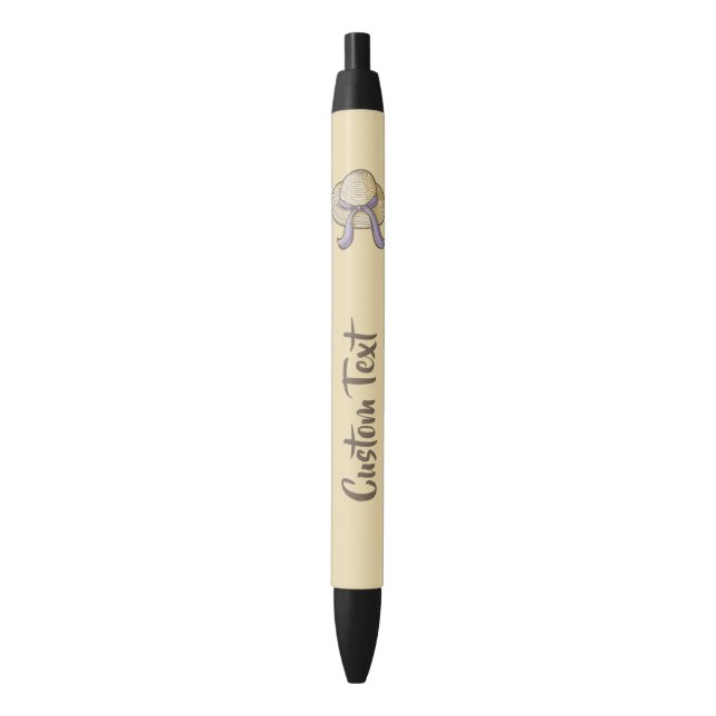 Straw Hat Beige Pen (Front Vertical)