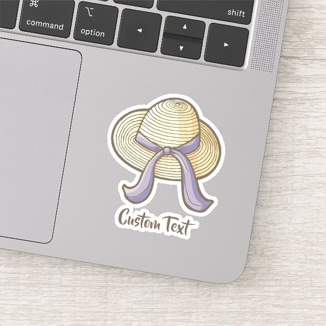 Straw Hat Beige Sticker (Detail)