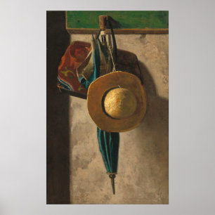 Straw Hat - John Frederick Peto Fine Art Poster
