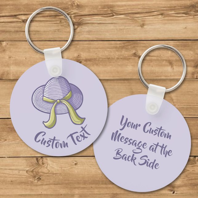 Straw Hat Lilac Keychain (Creator Uploaded)