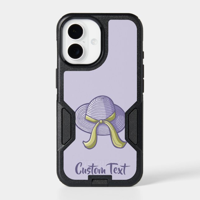 Straw Hat Lilac Otterbox iPhone Case (Back)