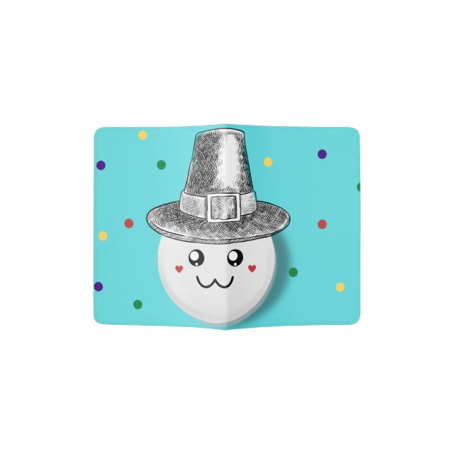 Straw hat    passport holder (Opened)