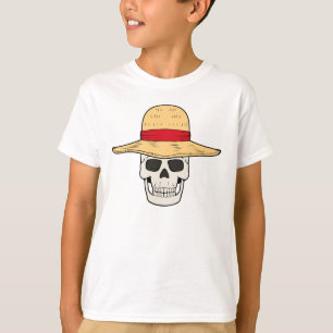 STRAW HAT SKULL T-shirt Design for kids