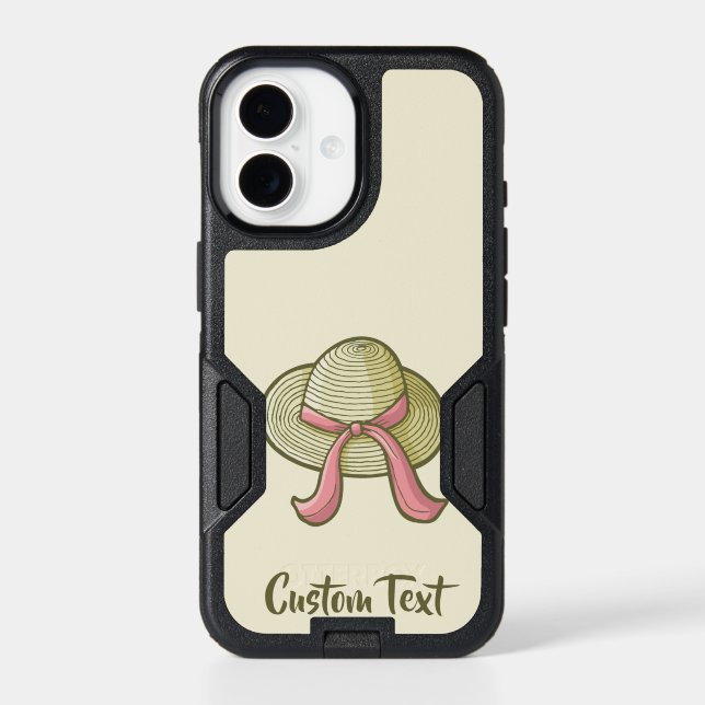 Straw Hat Yellow Otterbox iPhone Case (Back)