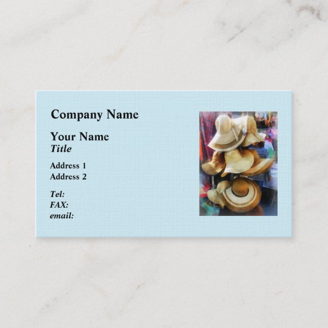 Straw Hats Business Card (Front)