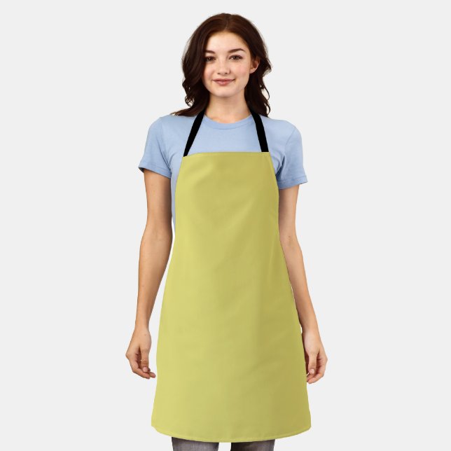 Straw Solid Color Apron (Worn)