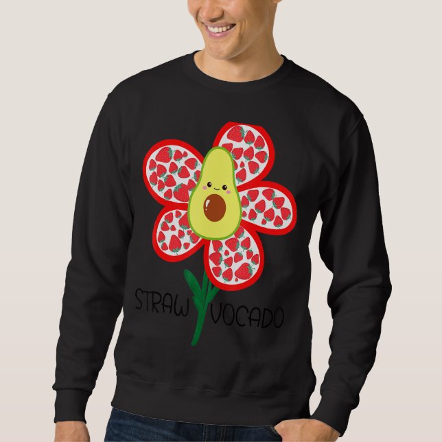 Straw Vocado Flower Sweatshirt (Front)