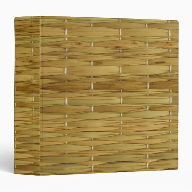 Straw Weave Avery Binder (Front/Spine)