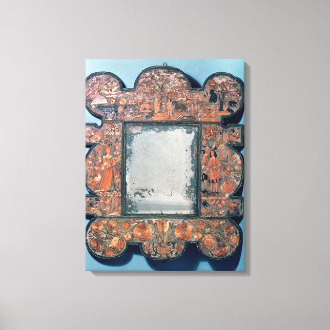 Straw-work mirror frame, 1670-80 canvas print (Front)