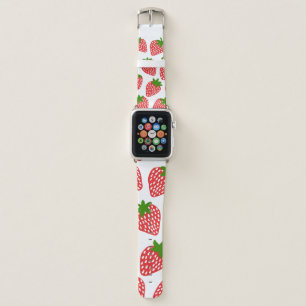 Strawberrie seamless pattern. Vintage illustration Apple Watch Band