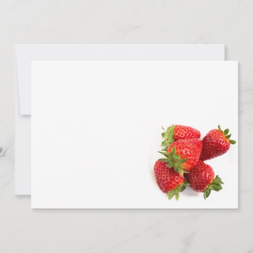 Strawberries Custom Invites
