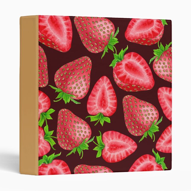 Strawberries 3 Ring Binder (Front/Spine)