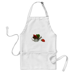 strawberries, adult apron
