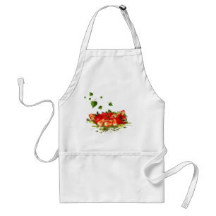 strawberries adult apron