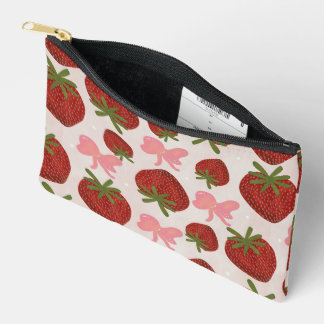 Strawberries and Bows Pouch
