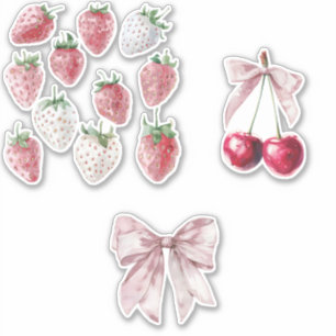 Strawberries and Cherries Sticker