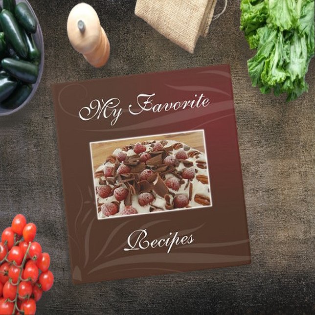 Strawberries and Chocolate Recipe Book 3 Ring Binder (Strawberries and Chocolate Recipe Book Binder)