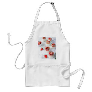 strawberries and cream adult apron