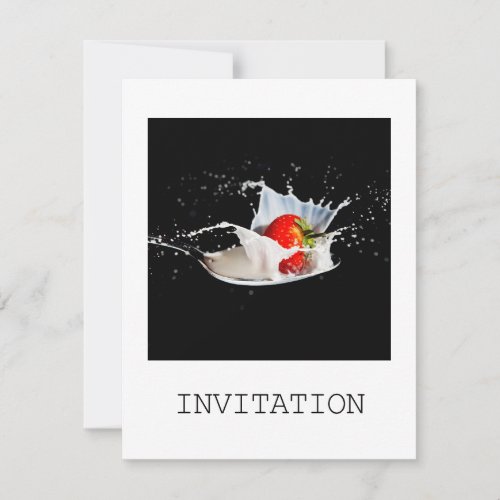 Strawberries and Cream Invitation