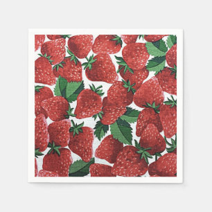Strawberries and Cream Napkins