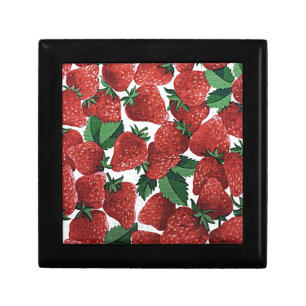 Strawberries and Cream Pattern Gift Box