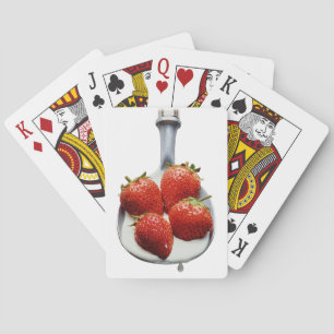Strawberries and Cream Poker Cards