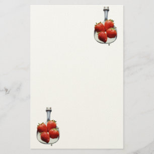 Strawberries and Cream Stationery