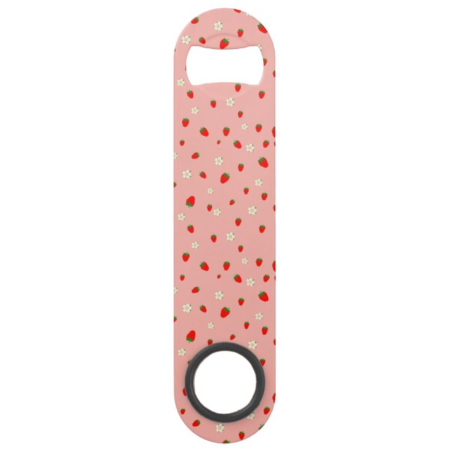  Strawberries and Flowers Pattern Bar Key (Front)