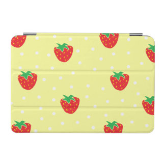 Strawberries and Polka Dots Yellow iPad Mini Cover