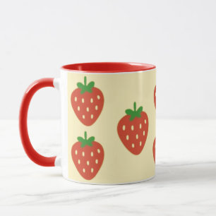 Strawberries and Sunshine Two-Tone Coffee Mug