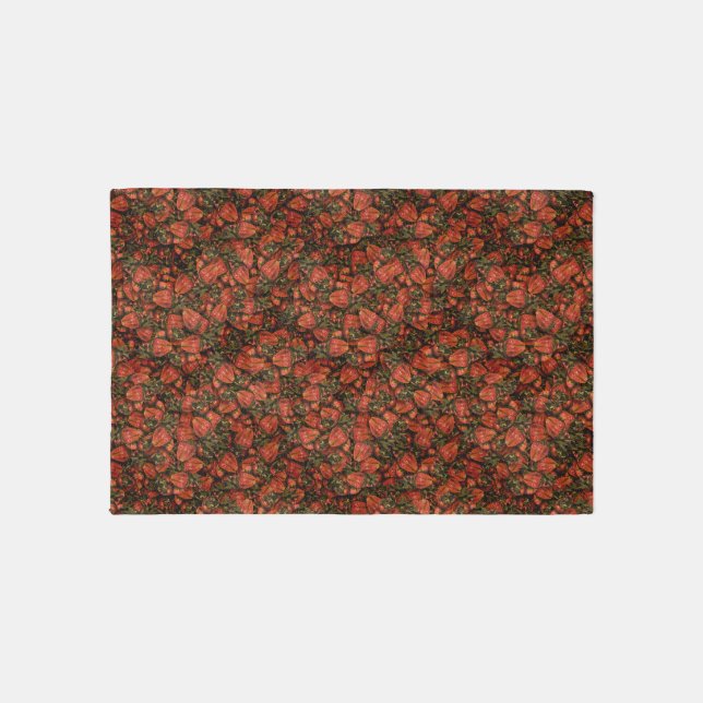 Strawberries Area Rug (Front)