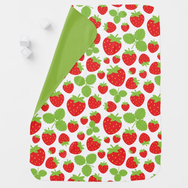 Strawberries Baby Blanket (In Situ)