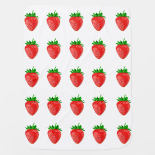 Strawberries Baby Blanket