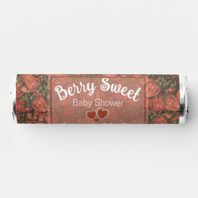 Strawberries Baby Shower Breath Savers® Mints (Front)