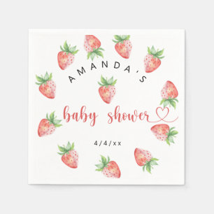 Strawberries - Baby shower Napkins