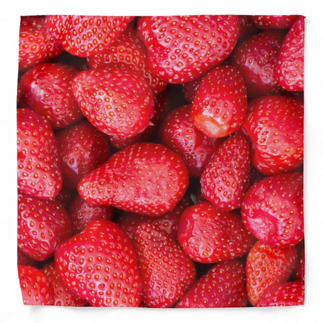 Strawberries background bandana (Front)