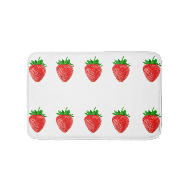 Strawberries Bath Mat (Front)