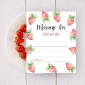Strawberries birthday time capsule message