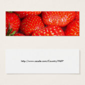 Strawberries Bookmark (Front & Back)