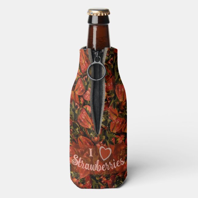Strawberries Bottle Cooler (Bottle Back)