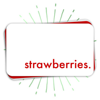 Strawberries. Business Card by asyrum at Zazzle