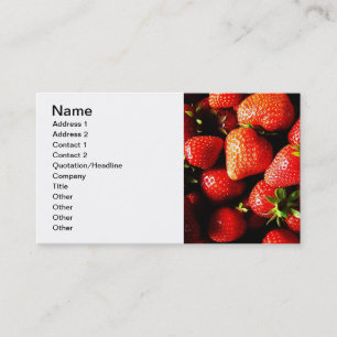 Strawberries Business Card